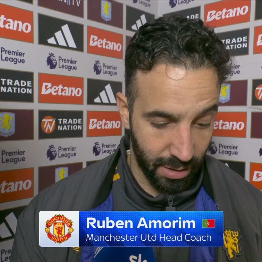 "We were the better team today" 💪 Ruben Amorim reacts to Manchester United's defeat to Aston Villa 💭