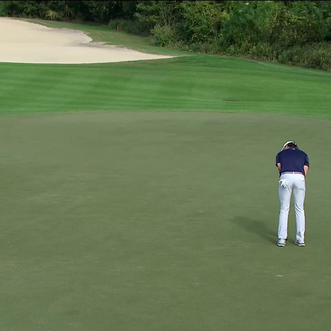 Cameron Kuchar drains it for birdie and Team Kuchar is firing on all cylinders. 🔥