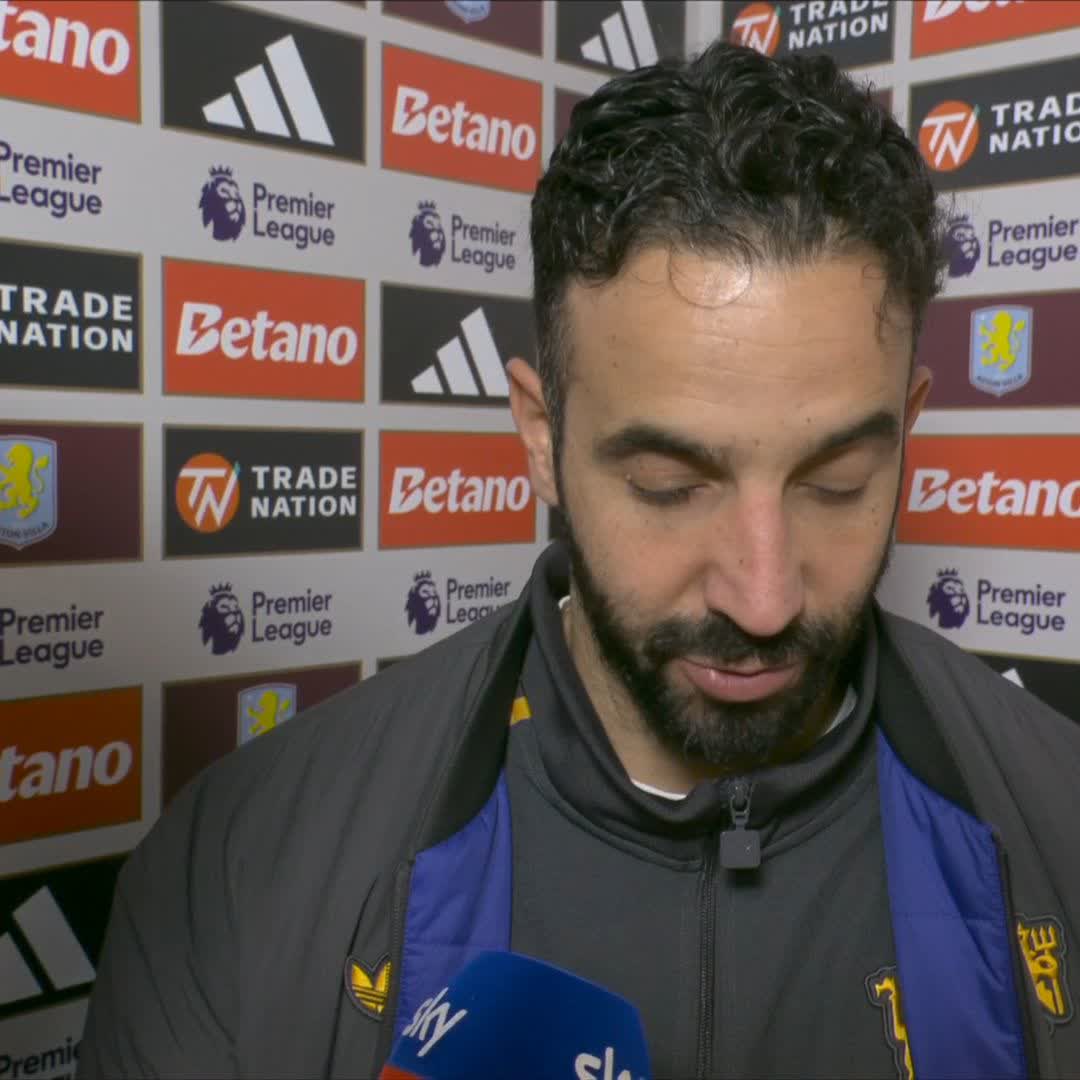 "It's soft tissue it's going to take a while" Ruben Amorim gives an update on Bruno Fernandes after he went off injured vs Aston Villa 🤕