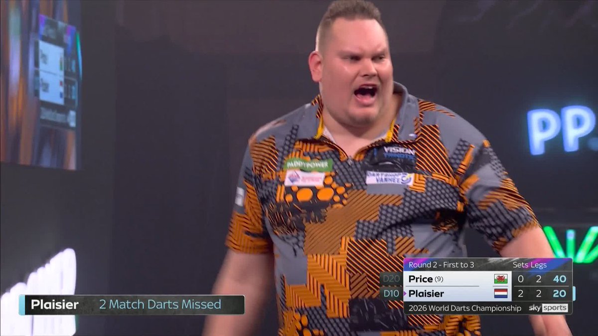 WESLEY PLAISIER KNOCKS OUT GERWYN PRICE! 🚨🎯