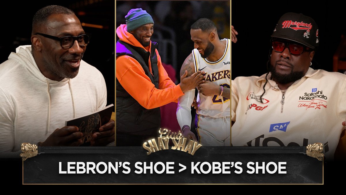 “Rest and peace to Kobe, but I’m going to go LeBron.” - Wale On Which NBA Player Has A Better Shoe "Rest and peace to Kobe, but I'm going to go LeBron James cause them 7's and 8's... that was a moment." - Wale #ClubShayShay #kobebryant #lebronjames