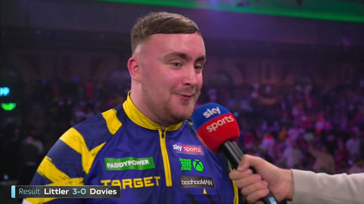 "No one knows this but when the draw came out, Mensur messaged me and he said 'see you in round 3'" 🤣 Luke Littler on playing Mensur Suljović next 🎯