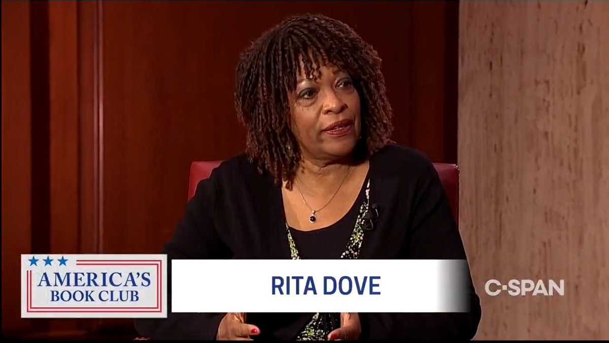 SUNDAY: America's Book Club with Rita Dove – 6pm ET on C-SPAN