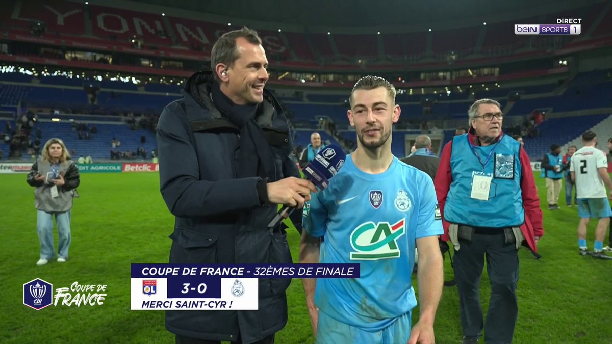 🏆 #CoupeDeFrance 🗨️ Arnaud Braillon (FC Saint-Cyr) : "On est passé par toutes les émotions ce soir !" #OLSCC