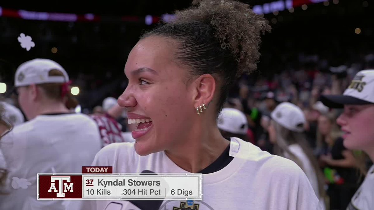"If this isn't pure joy, I don't know what is!" You can see what a National Championship means to Kyndal Stowers
