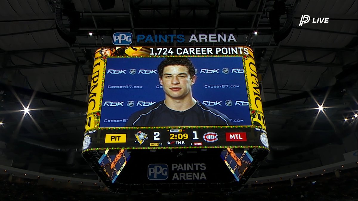 From one 🐐 to another... A message from Mario moves PPG Paints Arena to its feet 👏