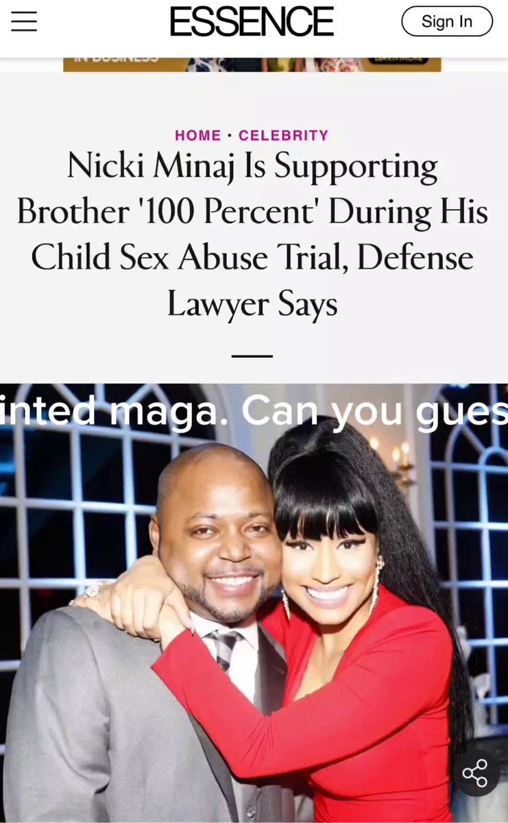 Nikki Minaj, newly minted maga. Carrying water for the pedo in chief.