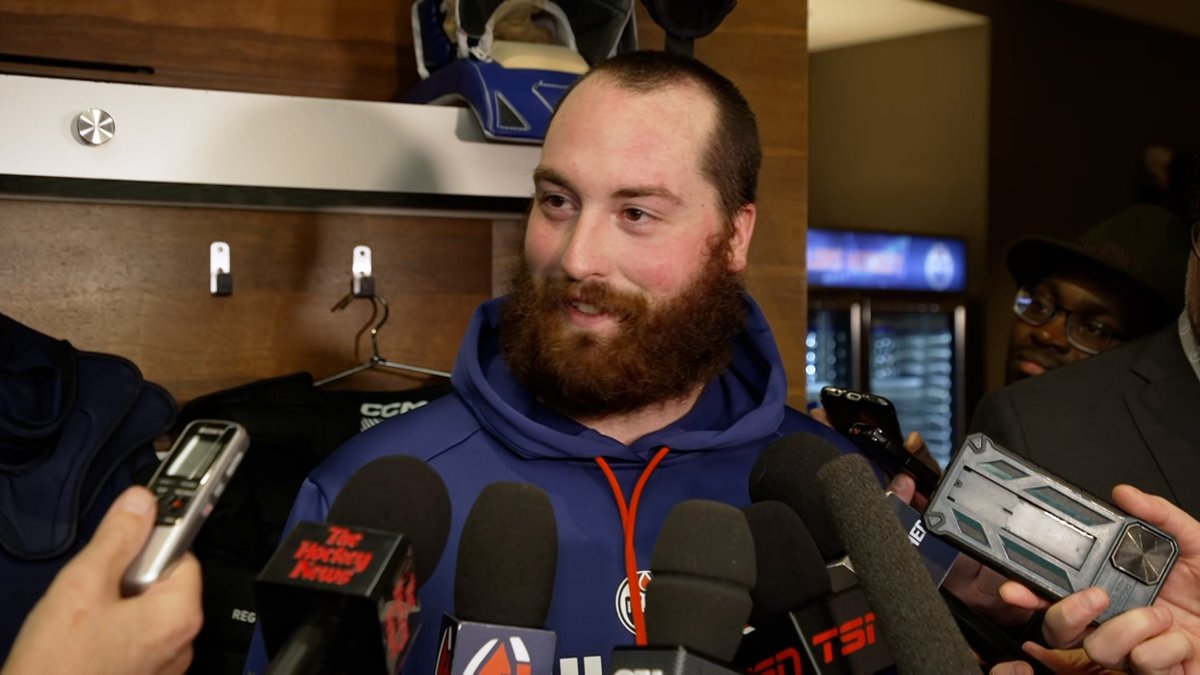 “There’s 64 spots in the world to do this, so you don’t take it for granted any day you’re up here. It’s a huge honour.” Connor Ingram speaks after getting the win in his #Oilers debut &amp; return to the NHL. Enterprise | #LetsGoOilers