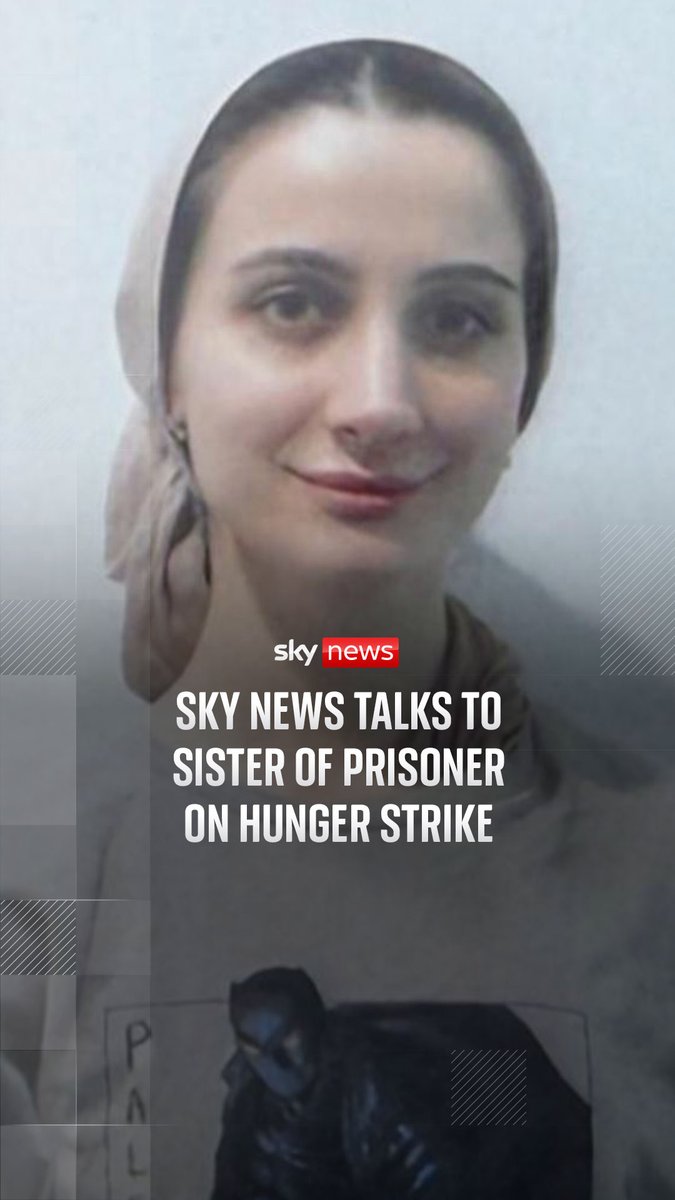 A group of Palestine Action prisoners have been taking part in a hunger strike while on remand awaiting trial. Sky's Sadiya Chowdhury spoke to the sister of hunger striker Teuta Hoxa, who said she fears that her sibling could die. Read more ➡️