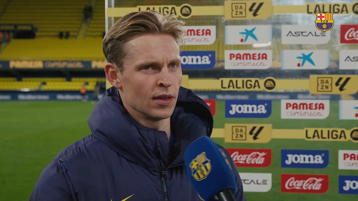 🗣️ Frenkie De Jong on the last game of the year against Villarreal