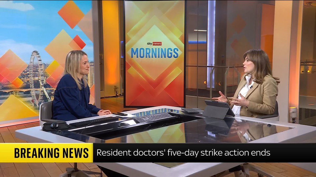 Resident doctors have returned to work after a five-day strike Sky's Rachael Venables joins Sophy Ridge to discuss ⬇️ Read more: 📺 Sky 501, Virgin 602, Freeview 233 and YouTube