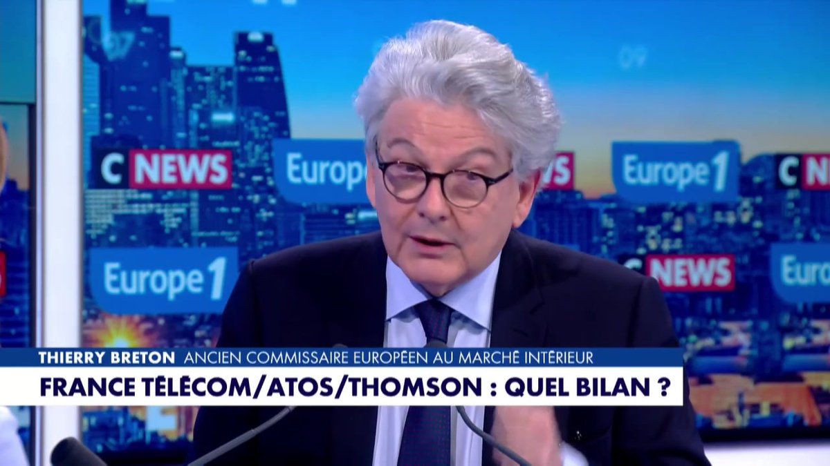 🔴🇫🇷 ALERTE INFO | Thierry Breton déclare : "J'ai redressé toutes les entreprises où j'ai été. ATOS c'est sans doute ce dont je suis le plus fier" Je crois que nous n'avons pas la même définition du mot redressement 😂
