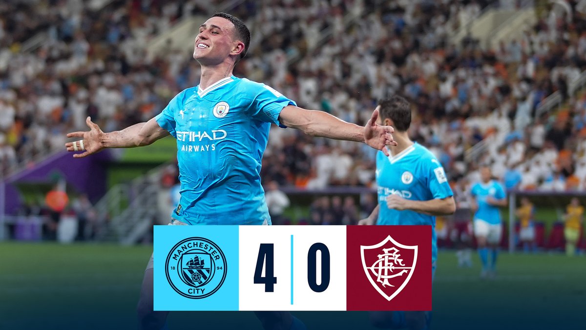 #OnThisDay: #ManCity 4-0 Fluminense [2023] ⚽️ [1’, 88'] Araña 🕷 ⚽️ [27' OG] Nino ⚽️ [72'] Phil Foden