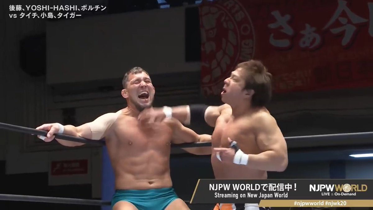 .小島 聡【SATOSHI KOJIMA】 "Machine Gun Chop → Icchauzo Bakayaro" Watch Free⏩ #NJPW #njpwworld #njwk20