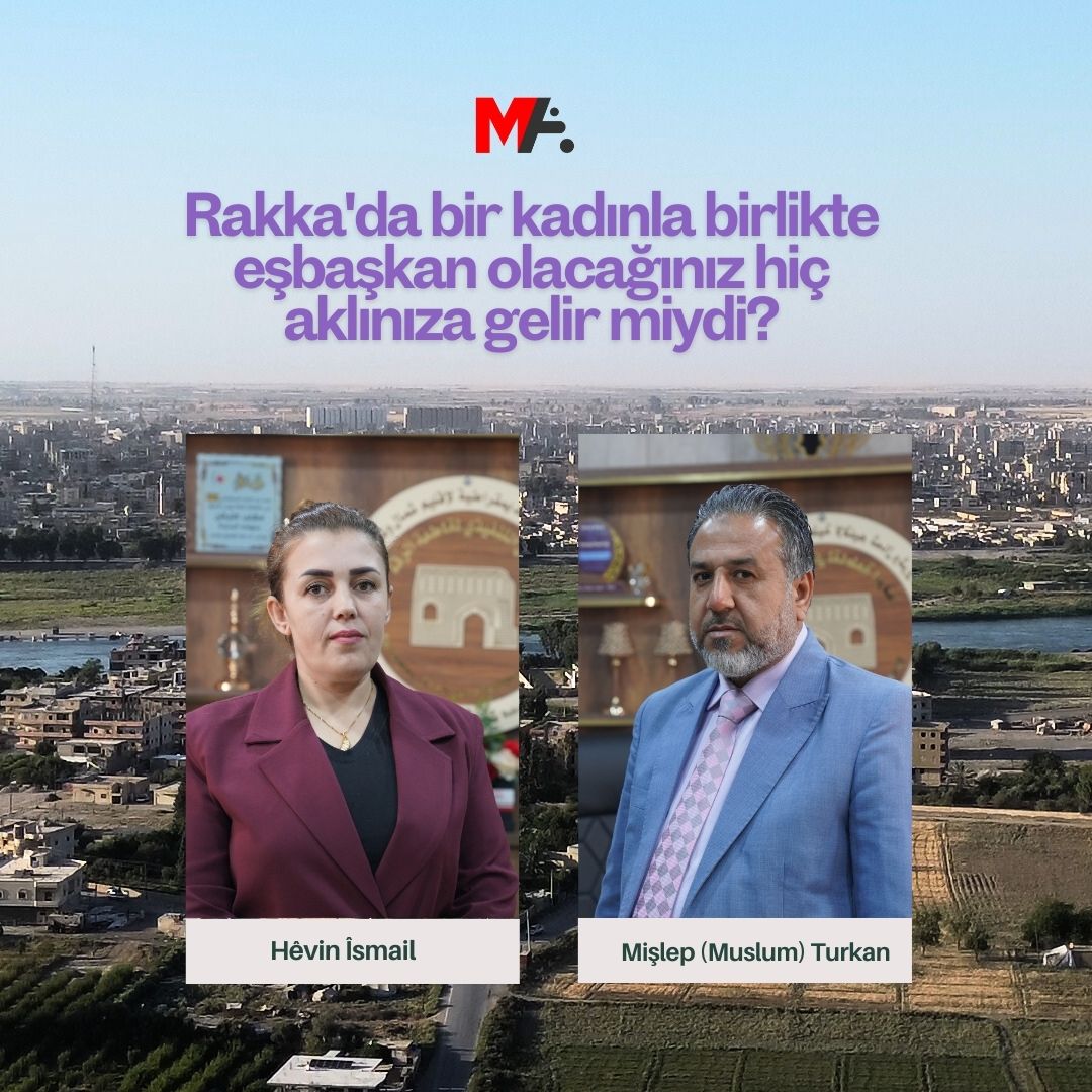 Rakka Halk Meclisi'nin eşbaşkanlarından biri Arap, diğeri Kürt Arap eşbaşkanın "Bir kadınla birlikte eşbaşkan olacağınız hiç aklınıza gelir miydi?" sorusuna verdiği yanıt: "Kesinlikle hayır. Bu kimsenin aklının ucundan bile geçmezdi."