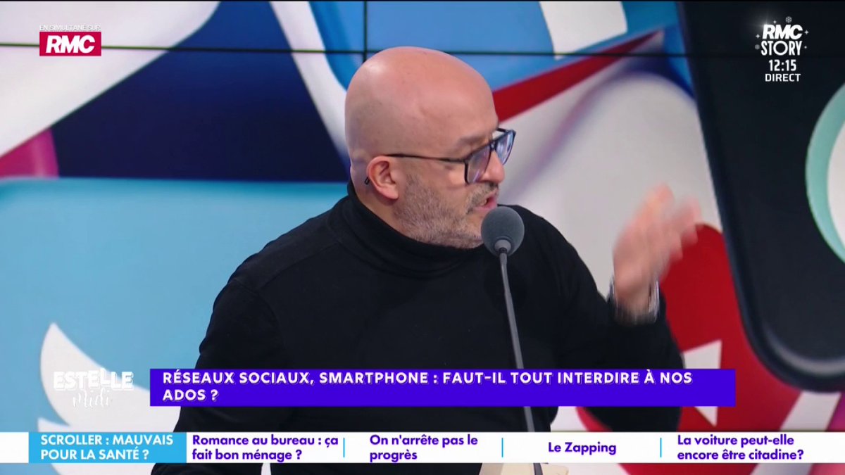 📱 Réseaux sociaux, smartphone : faut-il tout interdire à nos enfants ? 🎙️ Benjamin Amar : "Le téléphone et les réseaux sociaux sont une calamité sociétale à tout point de vue ! Les gamins de la génération 2010 sont nés avec ça, ils n'ont aucun recul !" #EstelleMidi