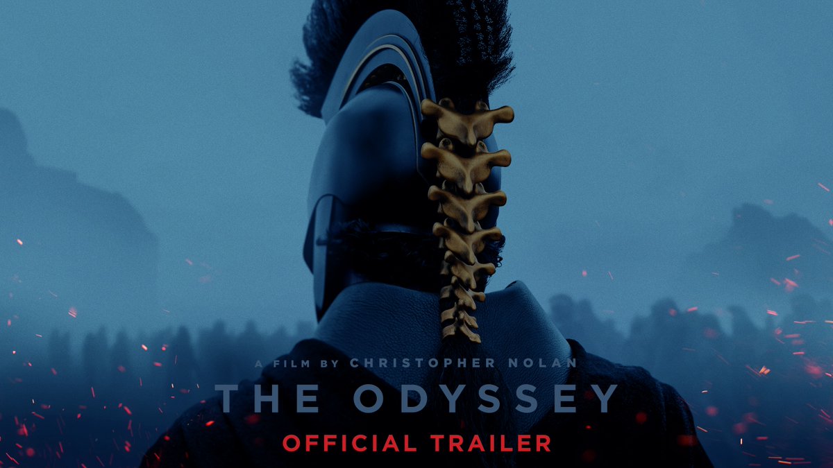 The first trailer for Christopher Nolan’s ‘THE ODYSSEY’ has been released. In theaters on July 17, 2026.