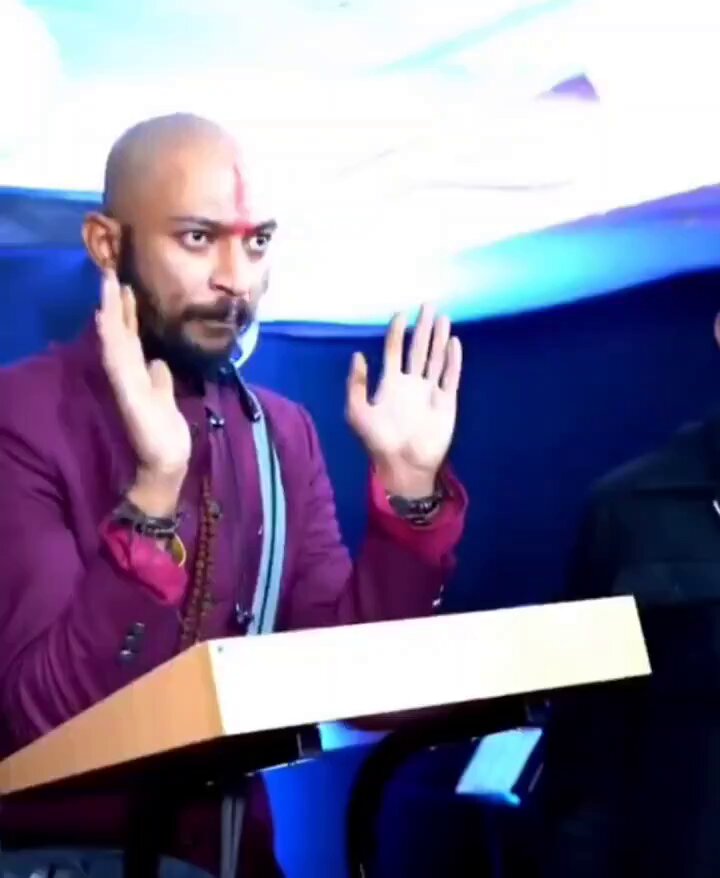 His name is Sunnyur Rahman from Bangladesh. Currently settled in India. He was an Ex-Muslim. He later claimed to be an Atheist (2013). Later changed his name 'Sri Satyanisth Arya' in 2018. He now makes hateful videos against Christians and Islam. His videos are full of hate speeches and seeking funds through Paytm/Gpay.