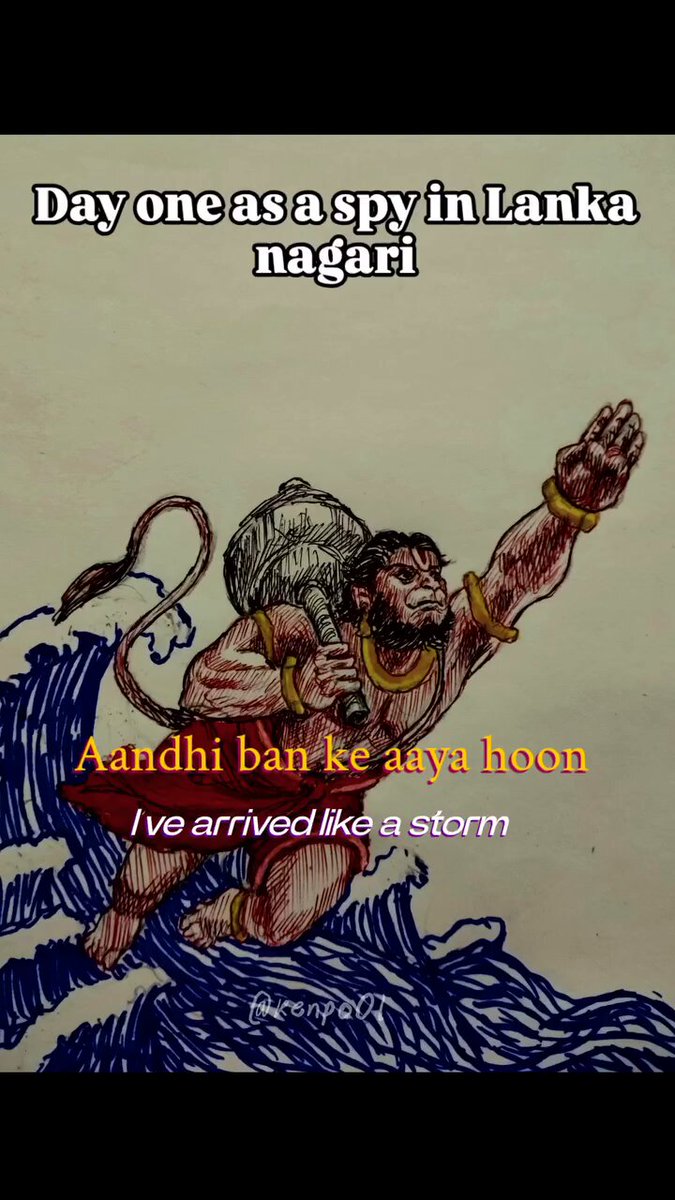 Hanuman ji won the trend. 😭🤌