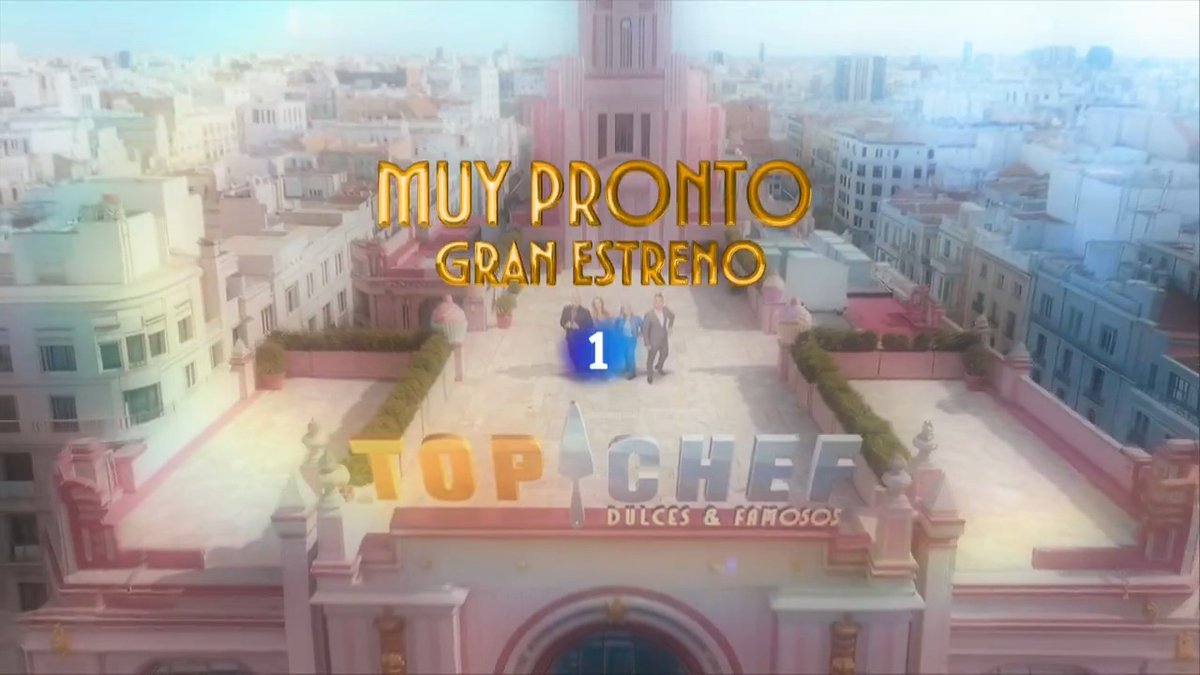 Llega la cabecera de #TopChefDulcesYFamosos, el nuevo talent de cocina con VIPs de La 1 El casting me parece sublime. Espero mometazos