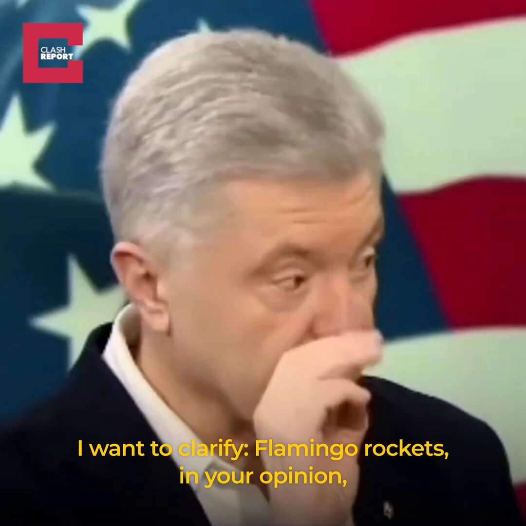 Former Ukrainian President Petro Poroshenko: The Flamingo missile is effective only when used in tandem with the Neptune. When they fly together, the Neptune reaches the target. When it flies alone, it doesn't hit anything.