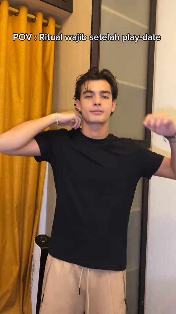 Tristan Molina shirtless after playdate. #modelwatch