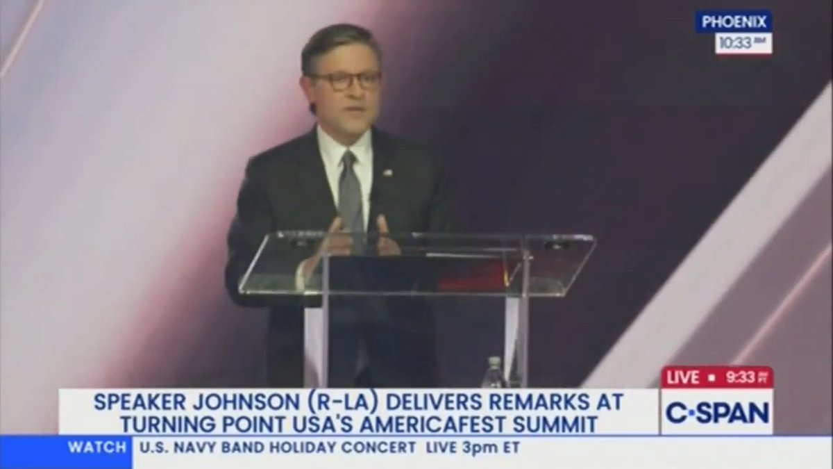 Is Mike Johnson campaigning for democrats?