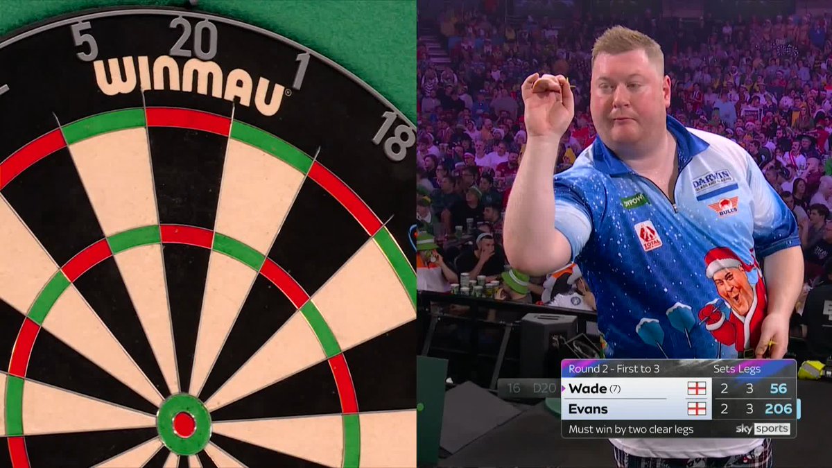 WADE ON THE BRINK! James Wade does what he does best and is on the brink of victory here! 📺 #WCDarts | R2
