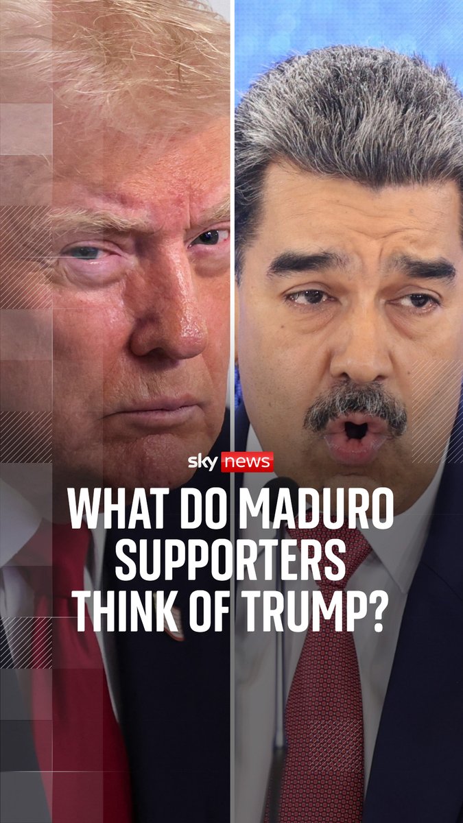 Donald Trump has been ramping up pressure on the Maduro regime, accusing it of involvement in the drugs trade. Sky's Stuart Ramsay speaks to Maduro supporters about what they think of the US President. 🔗