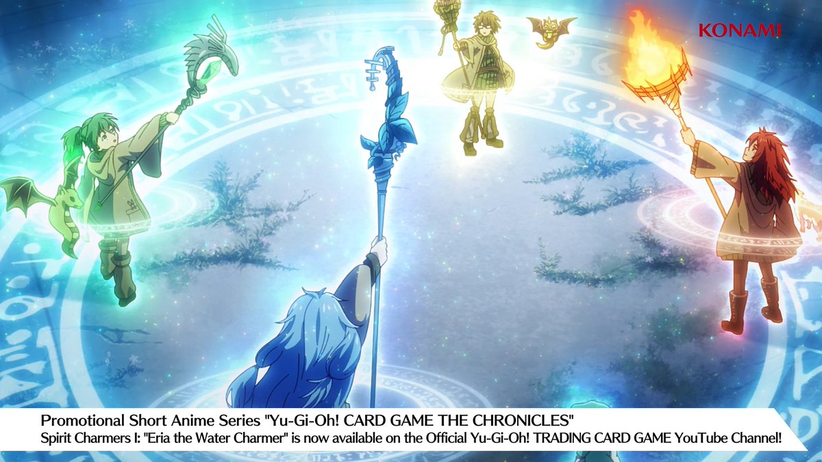 🔥 New Episode Out Now🔥 Promotional Short Anime Series ◤Yu-Gi-Oh! CARD GAME THE CHRONICLES◢ “Spirit Charmers I: Eria the Water Charmer". Watch on the official Yu-Gi-Oh! TCG YouTube Channel: