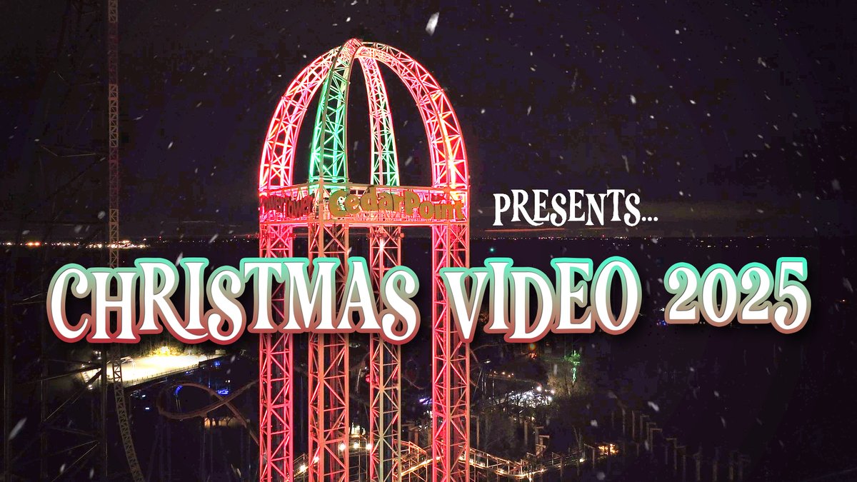 🎄 It's time for the annual #CedarPoint #Christmas video. 🎄 Our team takes a lot of pride in coming up with this piece each year. We wish you and your family a Merry Christmas as well as a happy holiday season and New Year! ☃️❄️🎁