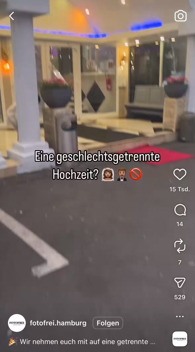 Deutschland 2025: Geschlechtergetrennte Hochzeit als Geschäftsidee.