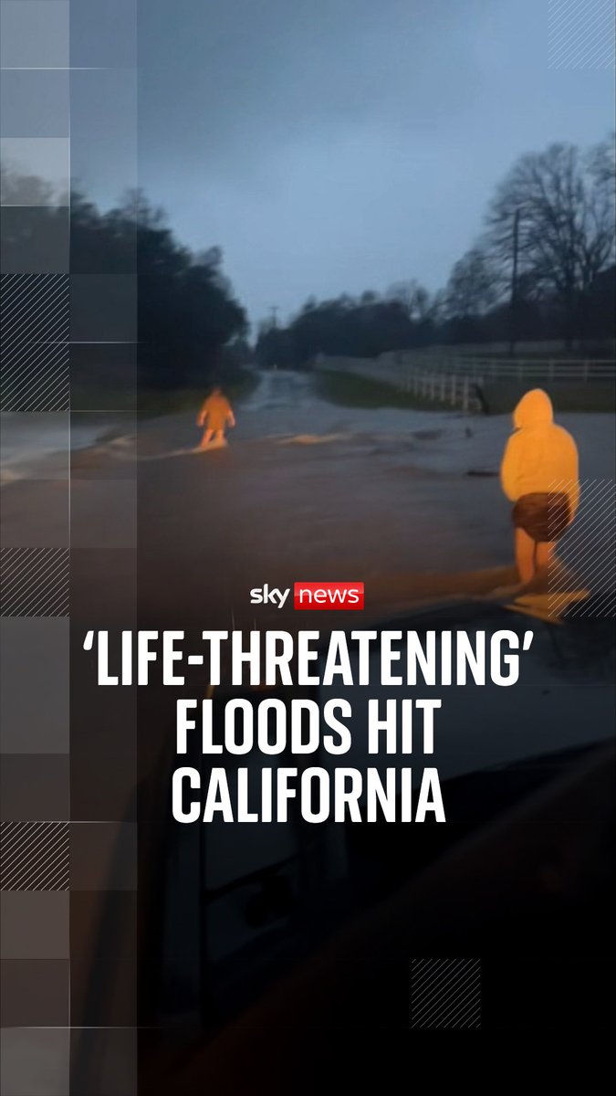 Heavy rainfall has caused flash flooding across California as drivers struggle in conditions described by the National Weather Service as "life-threatening". 🔗