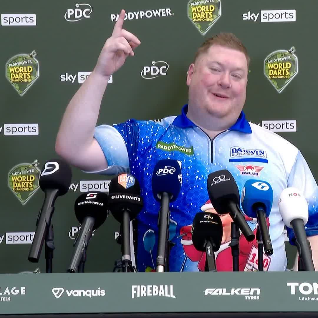 🗣️ "I got emotional there because I said my sister hit that final double - she was terrible on double 16!" Ricky Evans reflects on his hard-fought tiebreak win over James Wade and expresses a desire to reach beyond the third round. #WCDarts