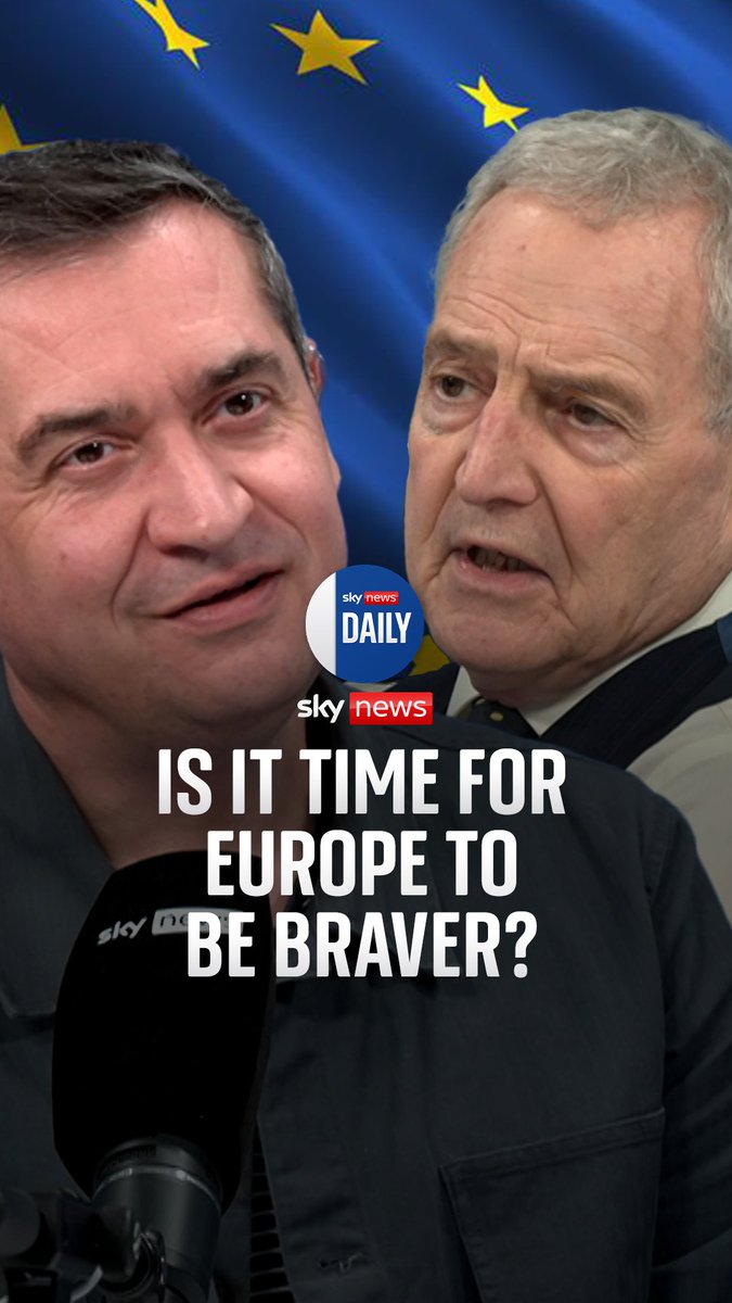 Is it time for Europe to be braver against Russia? The Daily Podcast with Niall Paterson looks back at that Oval Office moment between Trump and Zelenskyy, and what it means for Ukraine, with Dominic Waghorn and Michael Clarke. 🎧