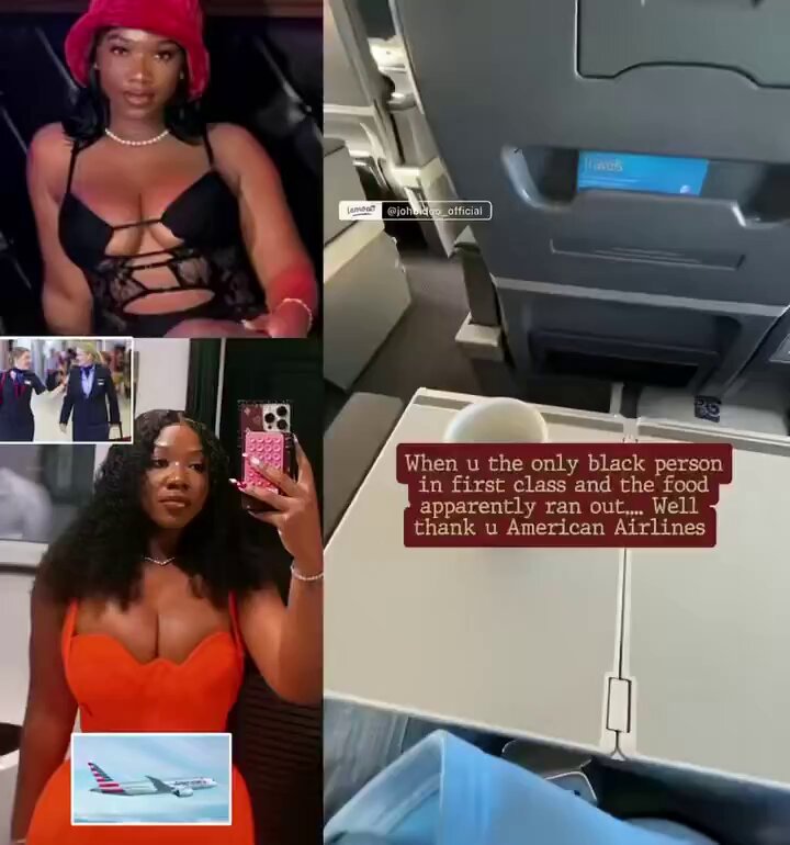 Airlines passenger claimed that the plane ran out of food when it was her turn to be served