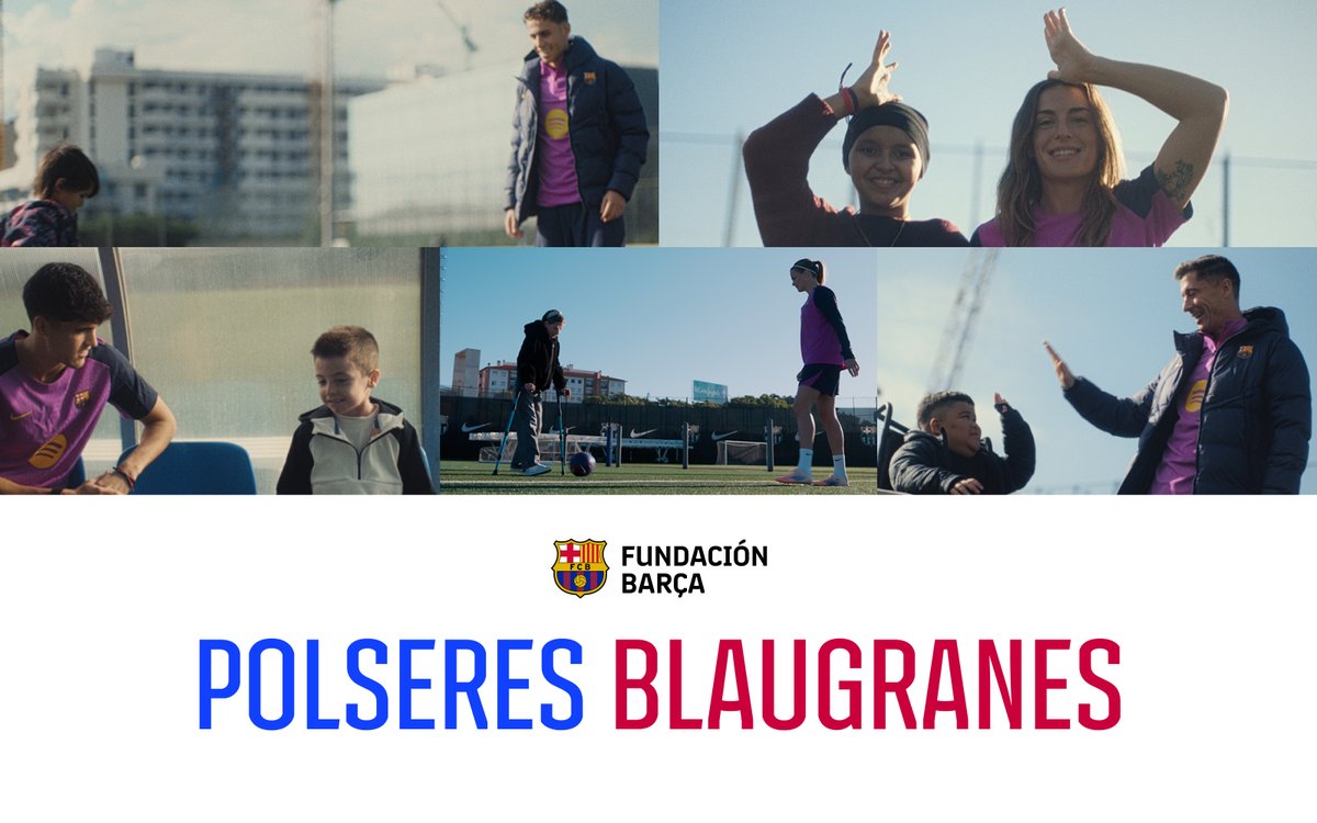 “Polseres Blaugranes” es símbolo de fuerza, acompañamiento y esperanza compartida. La Barça Foundation acompaña emocionalmente a niños, niñas y adolescentes con terapias complementarias, mejorando su estancia hospitalaria.