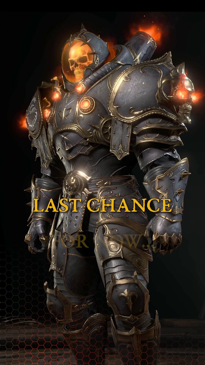 The fight against chaos needs a new kind of soldier 🌎 Last chance to gift yourself some Terran inspired armor… for now.