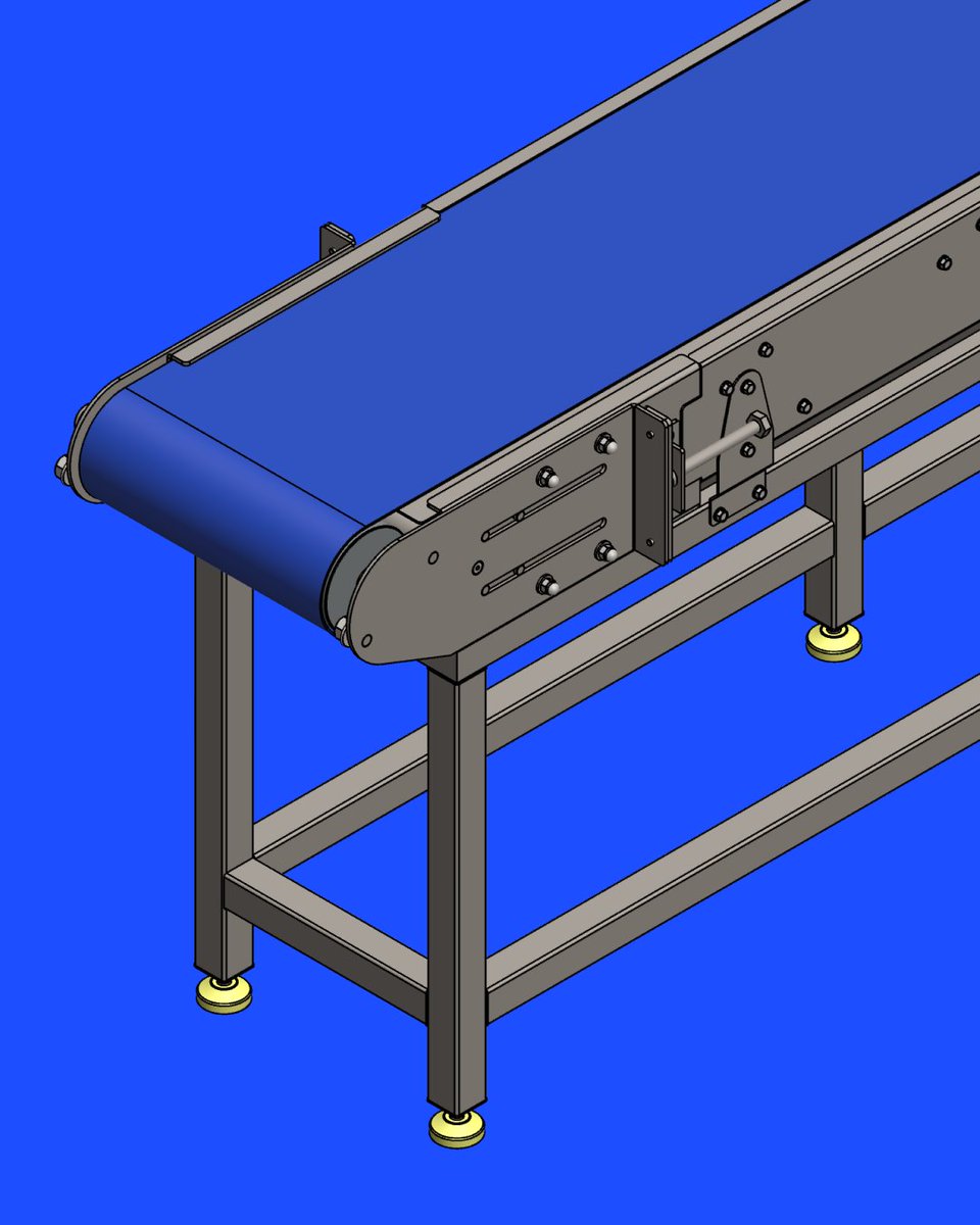 🤔 Problem: Sticky materials don't clean themselves off conveyor belts. 💡 Solution: Model a belt scraper that clears residue during operation without damaging the belt surface. What do you think of this modeling process? #Shapr3D #CADmodeling #MechanicalEngineering
