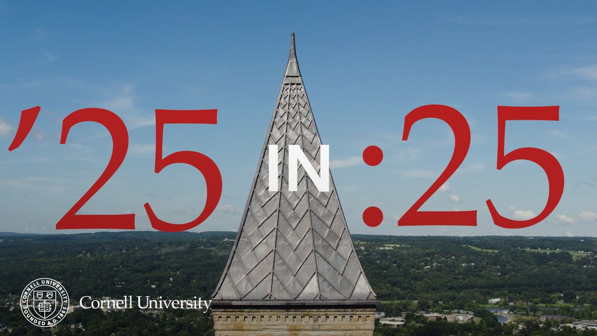 Revisiting Cornell’s 2025 in just 25 seconds. 🐻 ⏰ Here’s to our incredible community that turns aspirations into reality. Read more about the year that was at