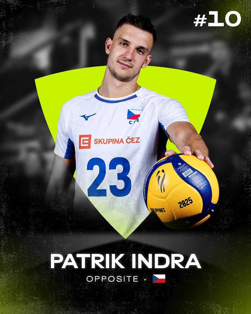 THE BEST OF 2025! #10 Patrik Indra 🇨🇿 Power that delivers. Impact that makes history. A true scoring machine, he ruled the #PlusLiga 🇵🇱 as top scorer and best spiker, earning seven MVP awards last season. On the world stage, Indra powered Team Czechia 🇨🇿 back into the World Championship top four at #MWCH2025 🇵🇭 for the first time in 55 years, finishing among the top three scorers and sealing a historic fourth place. 🔥✨ ➡️ This ranking was crafted by the Volleyball World Social Media Team. 🏐 #Volleyball #Volejbal