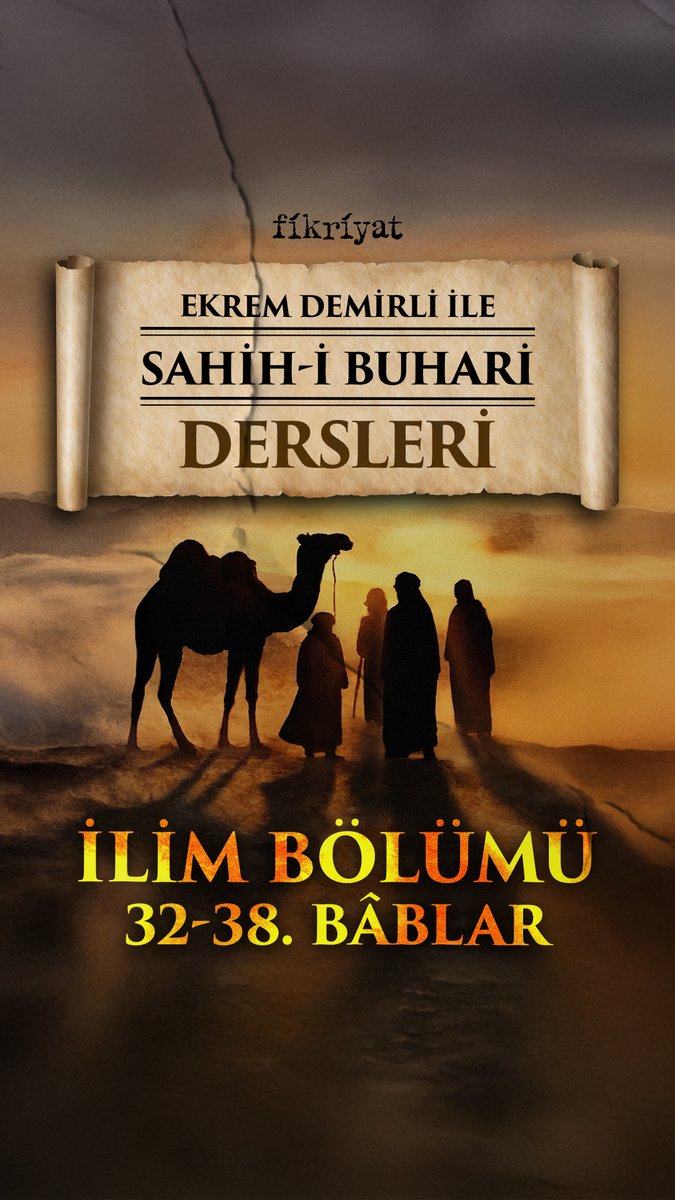 Ekrem Demirli ile Sahih-i Buhari Dersleri’nde “Burada bulunanın, bulunmayana bilgi aktarması” konusu konuşuldu.