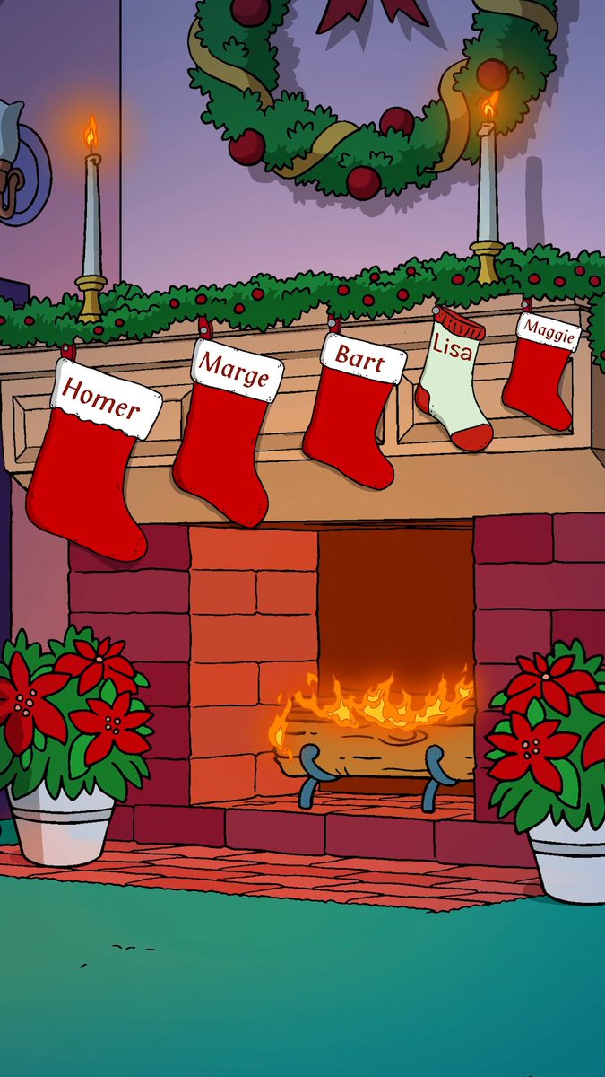 D’oh D’oh D’oh! Cozy up in front of this fake fireplace, now streaming on Disney+.