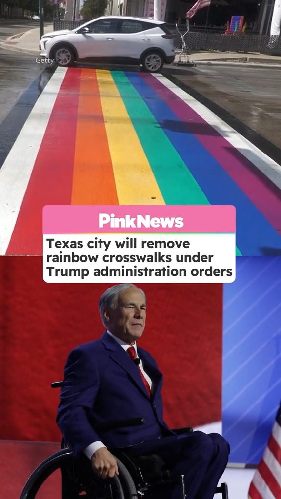 San Antonio city officials have been forced to remove rainbow-painted crosswalks from two downtown intersections following Gov. Greg Abbott's order to eliminate political ideologies from Texas streets.