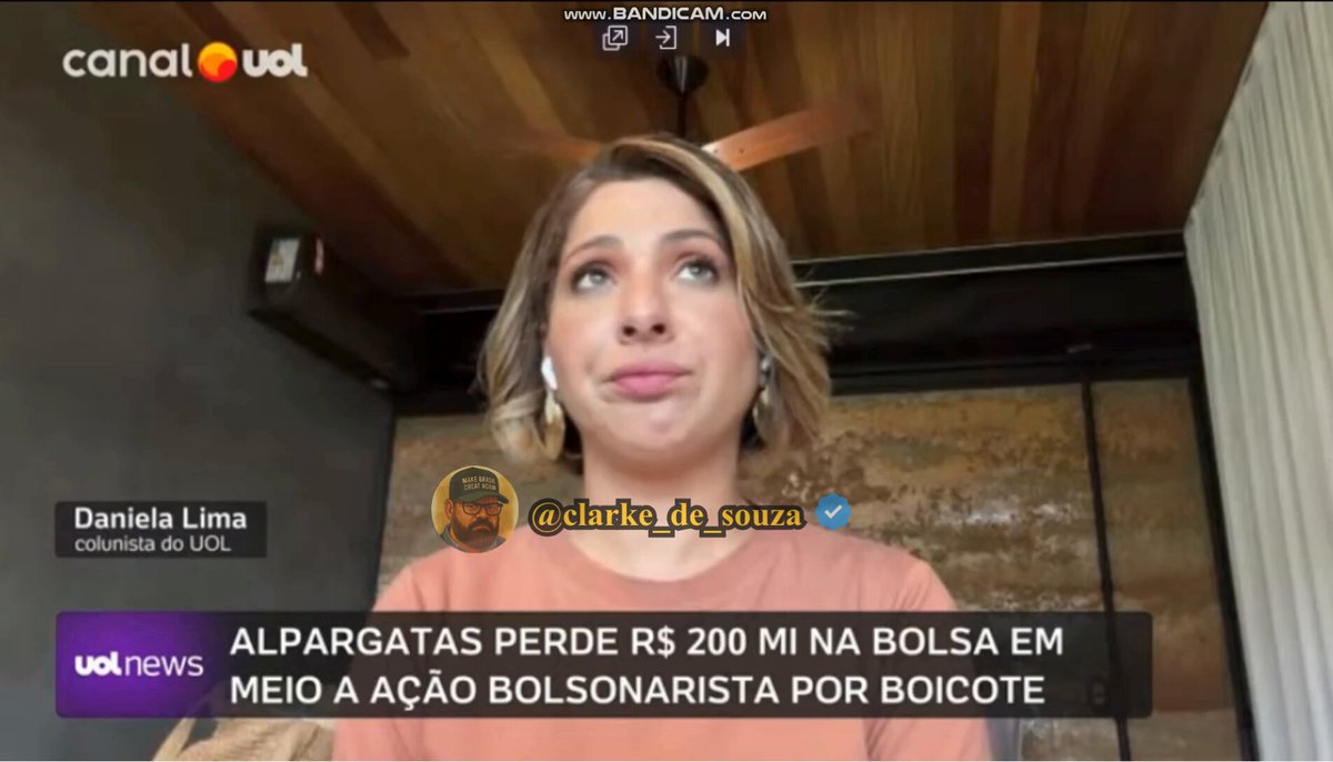 - Se a Daniela Lima está incomodada, é porque está dando certo. Seu incômodo é visível, pois o povo brasileiro está politizado e não quer mais saber de empresas fazendo conchavos com violadores dos direitos humanos e com regimes que só visam o prejuízo do trabalhador e colocam o crime como algo bom e necessário. - De fato, tenho que concordar com você nessa última fala. Em 2026 será Flávio Bolsonaro, e vocês do consórcio que lutem, pois o povo não é mais besta.