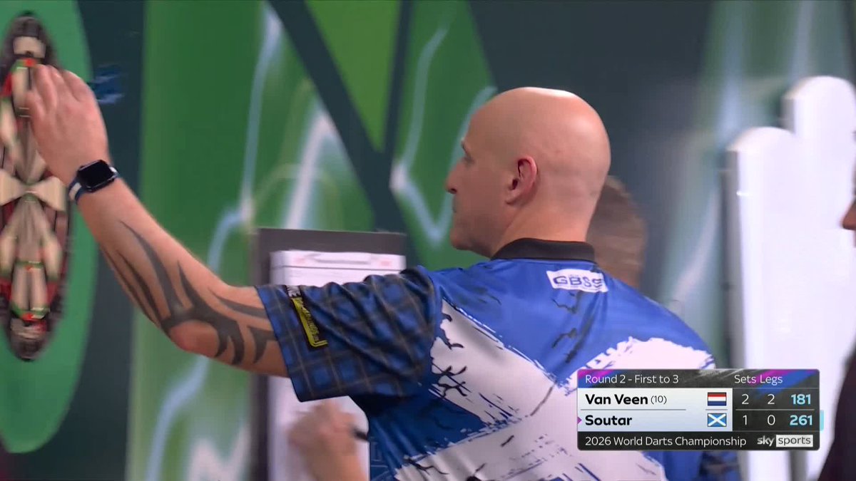 VAN VEEN TOO GOOD FOR SOUTAR!! Gian van Veen is the real deal... 🤯 A stunning performance, averaging 108.28 in a 3-1 win over Alan Soutar! 📺 #WCDarts | R2