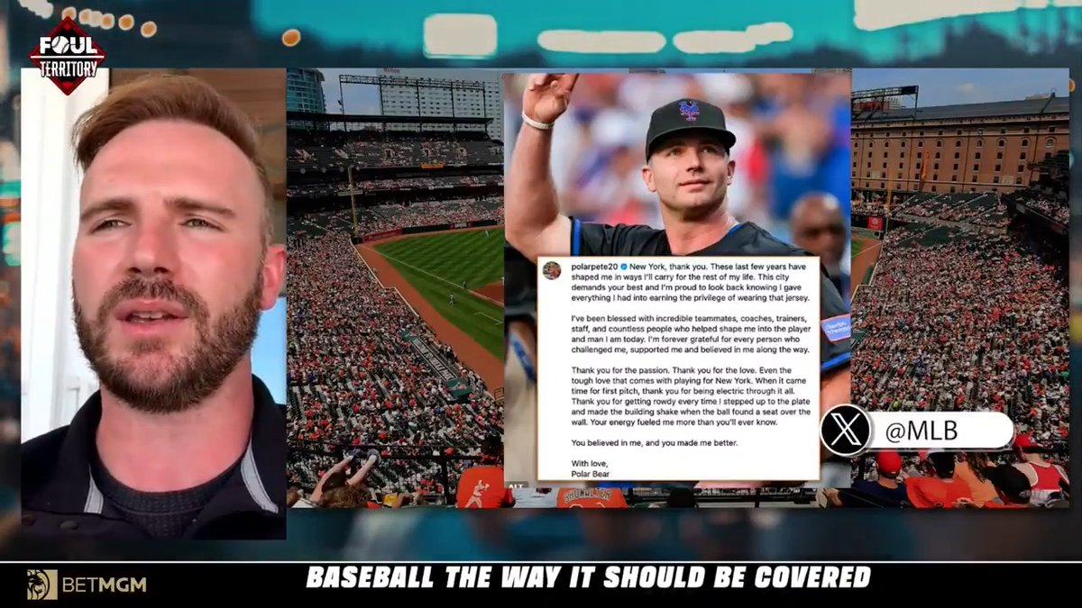 "I feel like we're in the right spot. How could I be salty over that?" Pete Alonso says he knows he gave everything he had in New York and he's ok with how everything happened this offseason.