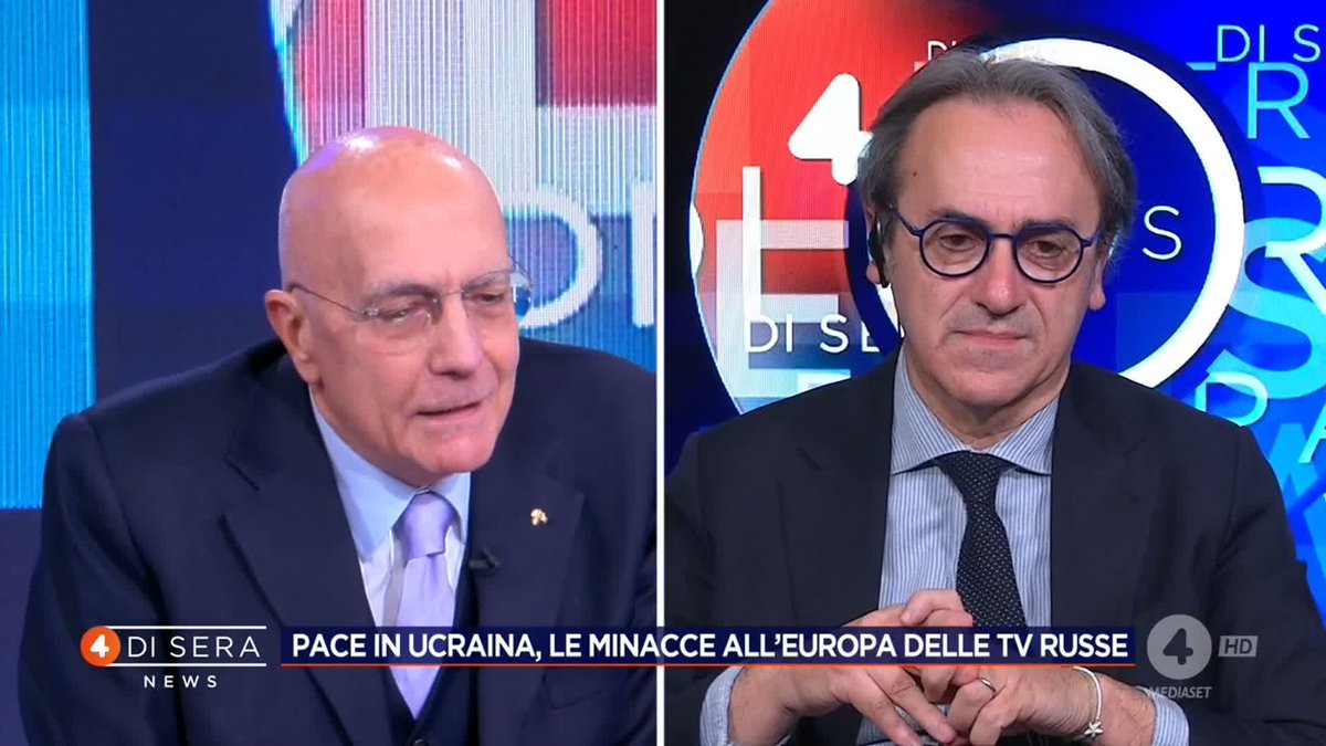 "La Russia sta perdendo la guerra e sarebbe necessario darle una mano per far rispettare il diritto internazionale" Gabriele Albertini a #4disera News