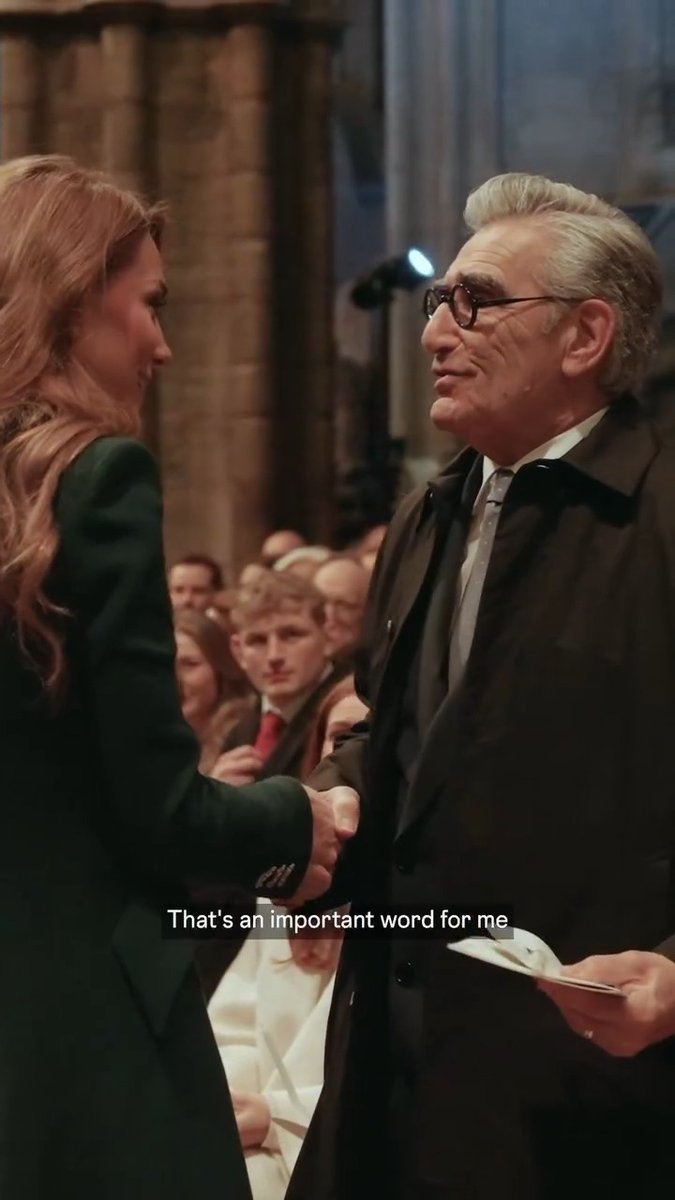 Eugene Levy spoke on the beauty of love, family, and coming together at Christmas during Princess Kate's carol service 🌟🎄 "I'm glad that I'm here when love is such a predominant message today," the Canadian legend said ❤️ 📽️ : #ThePrinceandPrincessofWales #PrincessKate #PrinceWilliam #EuegeneLevy