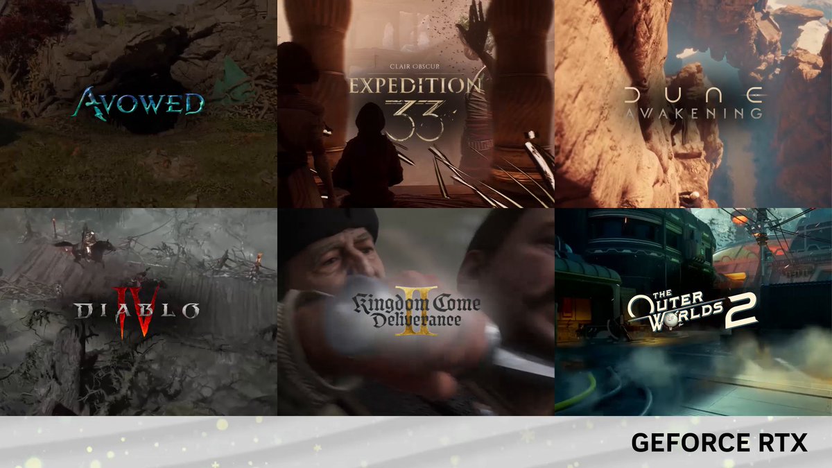 This GeForce Season of Celebration, we’re spotlighting your GOTY: RPG. From epic worlds to unforgettable stories, these RPGs defined the year on PC. Which one earns your GOTY? 👇